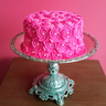 rosa pink bolo