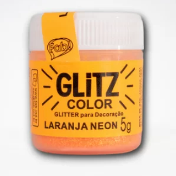 glitz color laranja neon 5g