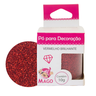 po para decoracao vermelho brilhante 1un 10g